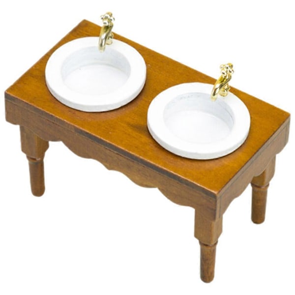 Dukkehus Miniature Vask Model Dukkehus Badeværelsesvask Dukkehus Forsyning