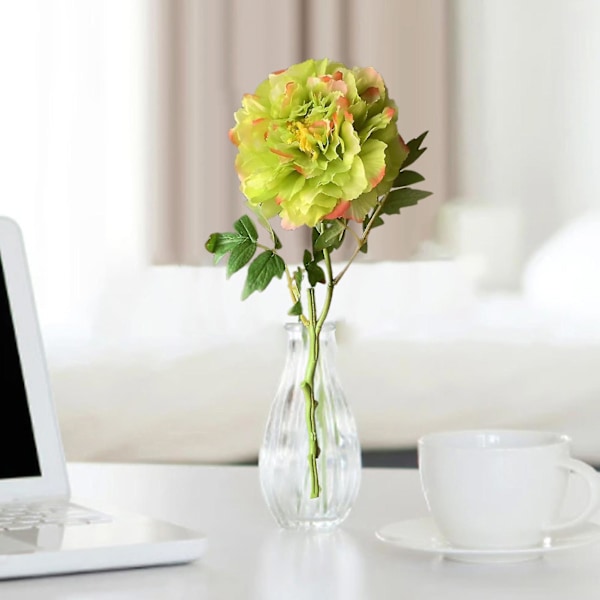 Kunstige Blomster Høy Simulering Dekorativ Levende Kontorbord Enkelt Knippe Kunstige Peonblomster For Hotell Q