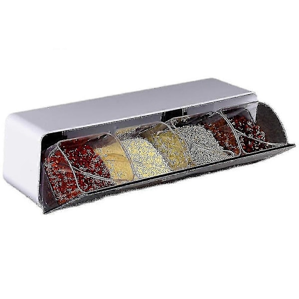 Kryddsalt Socker Krispig Transparent Kryddförvaringslåda