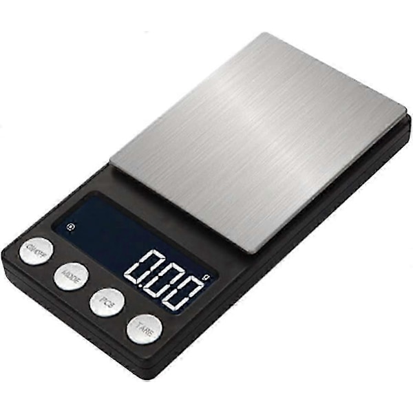 Digital Milligram Vekt 50 X 0.001g - Mini LCD Digital Lomme Lab Vekt Elektronisk Smykkevekt Med Veiebrett (500g/0.01g)