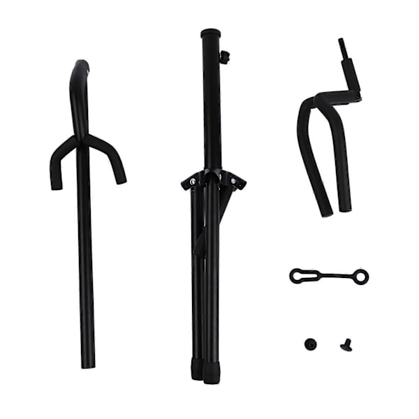 Gitarstativ Justerbart Bassstativ Sammenleggbart Tripod Gulvstativ for Akustisk Elektrisk Gitar Bass