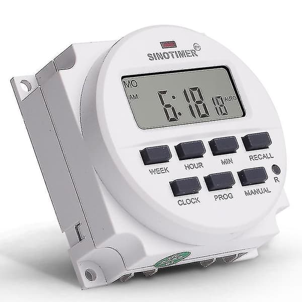 15,98 tommers LCD digital timer 12V DC 7 programmerbar tidbryter TM618N-4