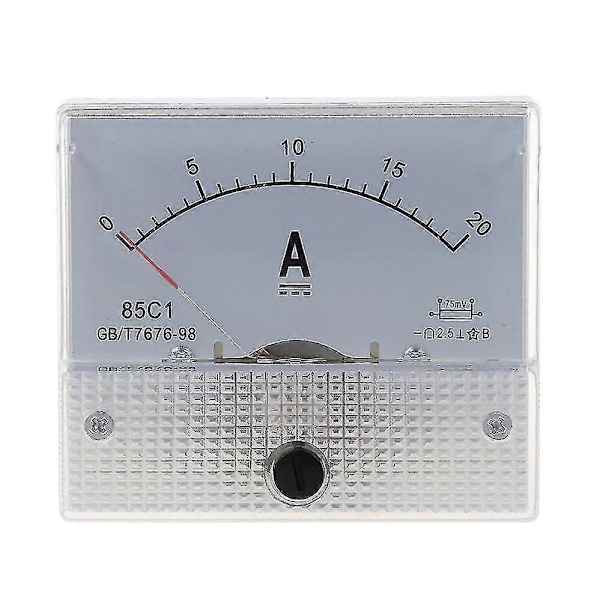 Ny 20a Analog Ampere Panelmätare Ström Amp