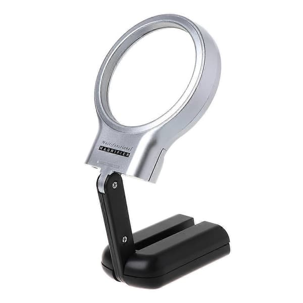 Mini Förstoringsglas Vikbart Fickförstoringsglas Lupp med Svart Rotation