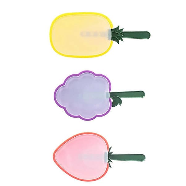 Fruktformar Popsicle Maker Hemmabruk Blandade Färger 3st