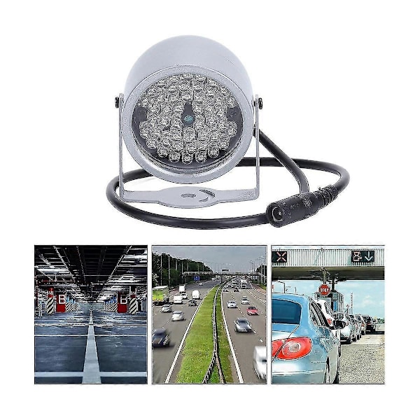 IR-lys, nattesyn infrarødt lys 48 LED nattesyn vanntett lampe IR infrarødt lys