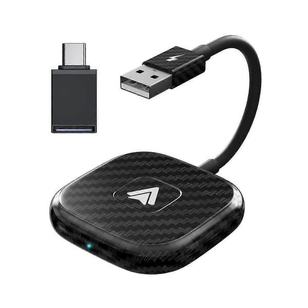 Kablet til trådløs Android Auto-dongle, trådløs Android Auto-adapter, Plug Play 5G BT USB Car AI-boks
