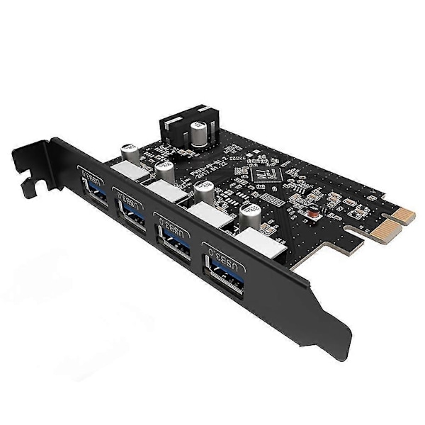 Højhastigheds Usb3.0 Pci-e Udvidelseskort 4 Pin Interface Lavt Strømforbrug Kompatibelt
