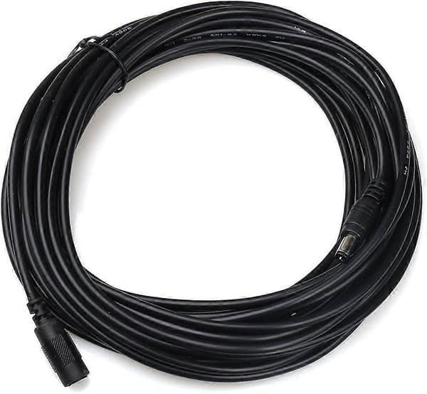 CCTV 5m (16.4ft) 2.1x5.5mm DC 12V Förlängningskabel för CCTV Säkerhetskameror IP-kamera DVR Standalone (4-pack)