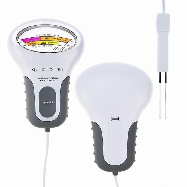 Multifunktionel Digital PH-tester, PC-102 PH-klortester til swimmingpool SPA-vandkvalitetsanalysator med Ephe-sonde