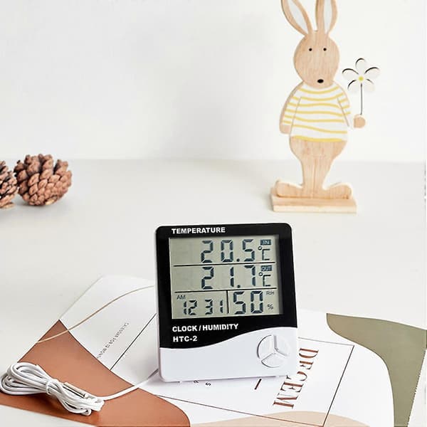 Alarmtermometer Lett Multifunksjonell Enkel å Bruke Digitalt Alarmtermometer for Gaver