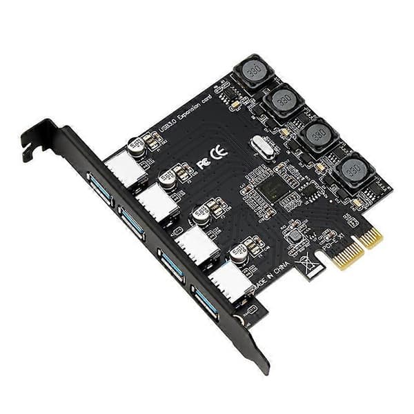 PCIE USB3.0 Expansionskort PCI Express till USB Adapter HUB Controller 4 Portar
