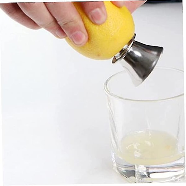 Citronpresser, Praktisk Rustfrit Stål Appelsin Lime Citron Boremaskine Manuel Håndholdt Citrusfrugtpresser Sølv Køkkenredskaber