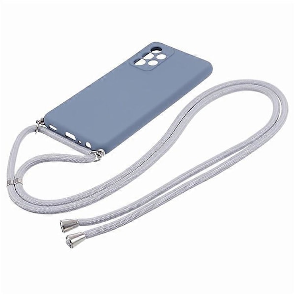 Kompatibel med Samsung Galaxy A52 4G / 5G / A52s 5G Deksel Presis Utklipp TPU-deksel med Lang Snor Grey