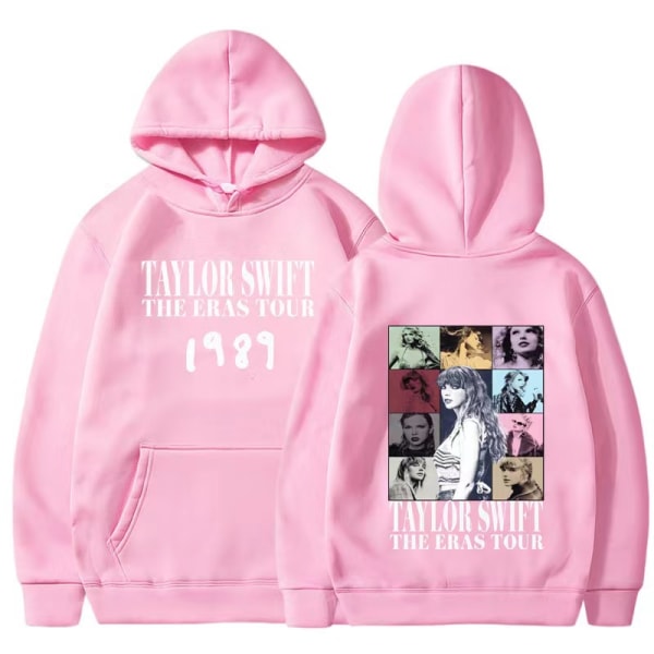 Tylor Ers r 0 Ccert r Crewc Taylor Swift 1989 hættetrøje til mænd og kvinder pink XL