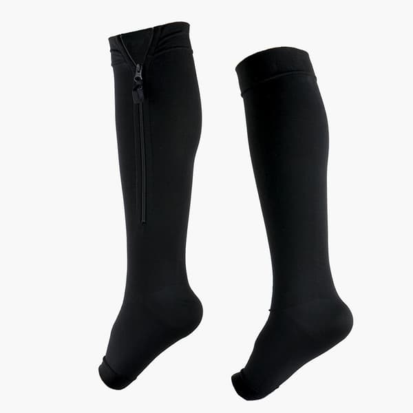 Elastiska vadstrumpor fukttransporterande strumpor för utomhussporter Socks Black 3XL