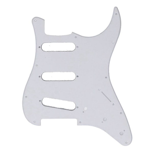 PVC Gitarplekterbrett 11 Monteringshull Ripebestandig Plate SSS Beskyttelsesplate Erstatning for Strat ST Stil