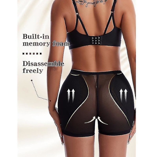 Tflycq Butt Lifter Shapewear för damer Höftkuddar Enhancer Trosor Shaper Boyshort BLACK 2XL