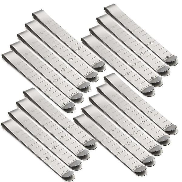 Sysett med 20 Hemming-klemmer i rustfritt stål, 7,6 cm målelengde, Quilteutstyr