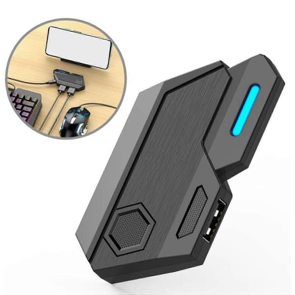 Gamepad Mobil PUBG Controller Gaming Tangentbord Mus Konverterare Bluetooth för IOS Android Speladapter