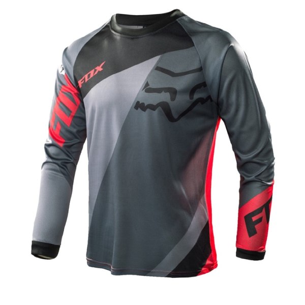 Summer FOX downhill suit cykeldragt åndbar langærmet T-shirt gray XXL