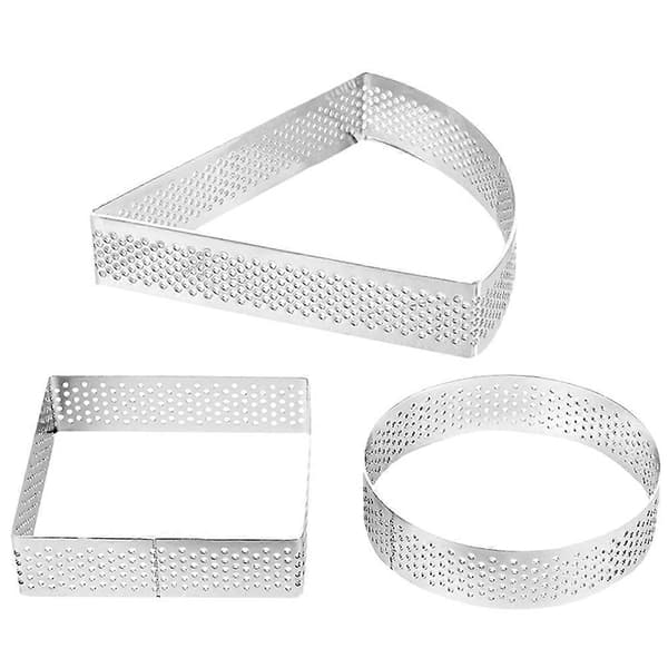 DIY Kakeform Perforert Design Ostekakeform Hjemmebakere 3 stk