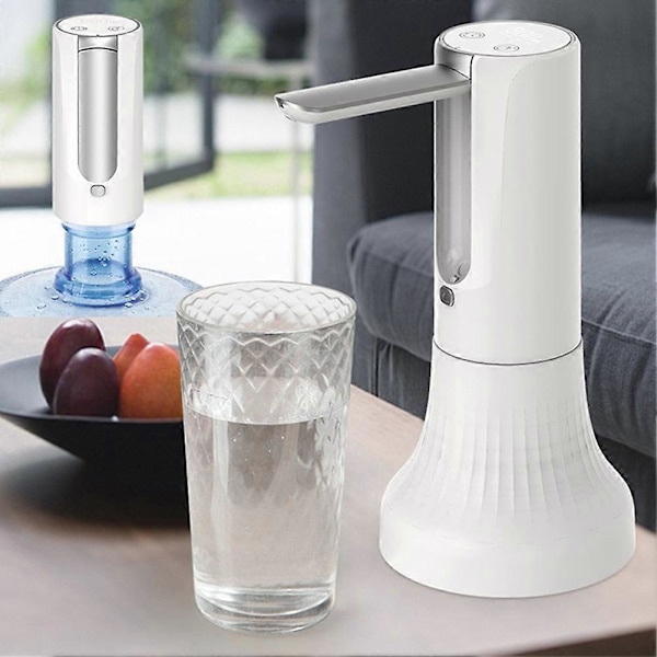 Vikbar Vattendispenser Lätt Uppladdningsbar Vattendispenser för Vardagsrum Hem White Basic Style