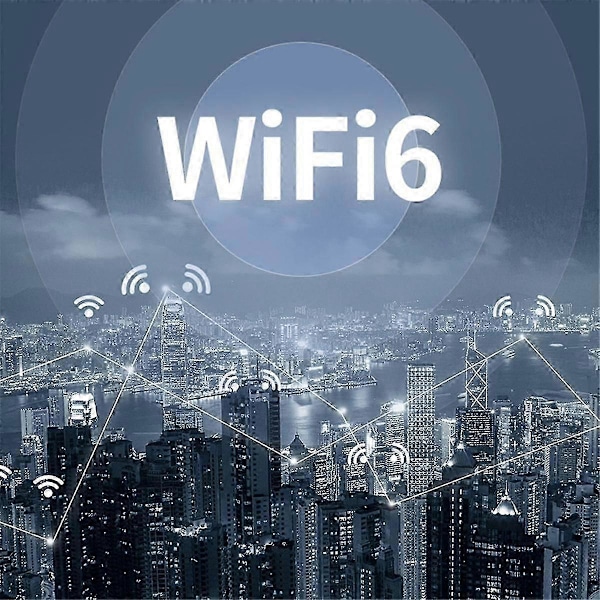 1800 Mbps WiFi 6 USB-adapter 5G/2,4 GHz trådløst Wi-Fi-nettverkskort med antenne med høy forsterkning