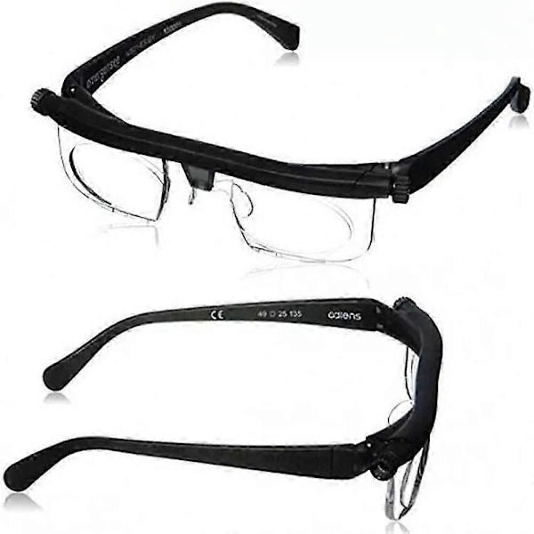 Klart Syn -6D til +3D Justerbare Dial Briller Variabelt Fokus Lesebriller For Seniorer