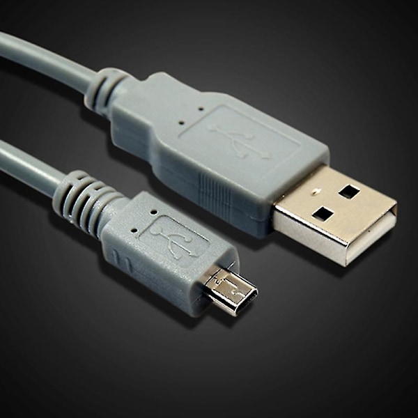 1 m / 39 tuumaa USB 2.0 A - 8-nastainen B-kaapeli ferriitillä, yhteensopiva Nikon Coolpix P90 Q:n kanssa