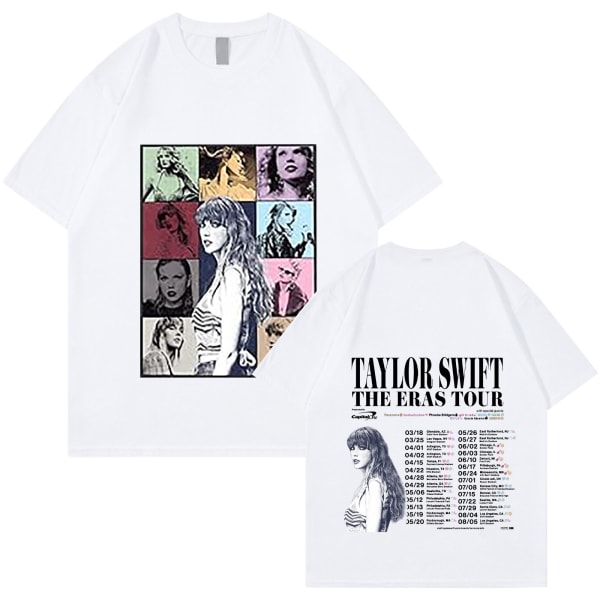 Taylor Swift Fan T-paita Tryckt T-paita Skjorta Pullover Vuxen Collection perifeerinen T-paita white M