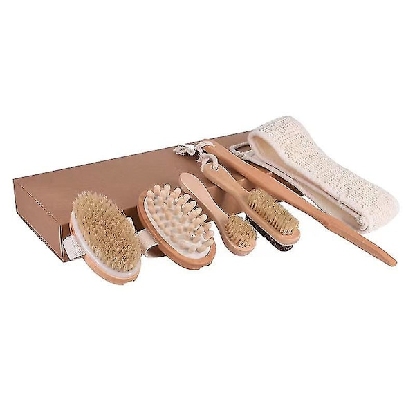 Badborste Set Kroppsborste Badborste Torrborste Spa Set