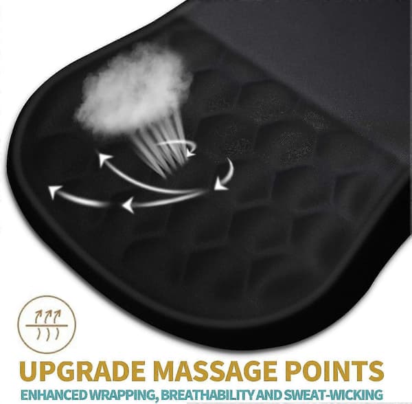 Ergonomisk musemåtte med håndledsstøtte og massage design til trådløs mus & skrivebord