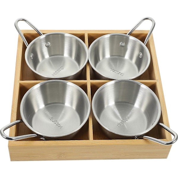Serveringsfat För Fester Metall Mat Serveringsfat Hot Pot Restauranganvändning 22.90X22.90X4.10CM Separata Ingredienser 1Set