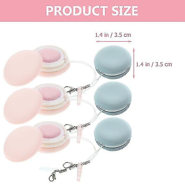 6 stk. Elektroniske Servietter Briller Renseklude Macaron Form Viskestykke Til Rengøring af Linser TY