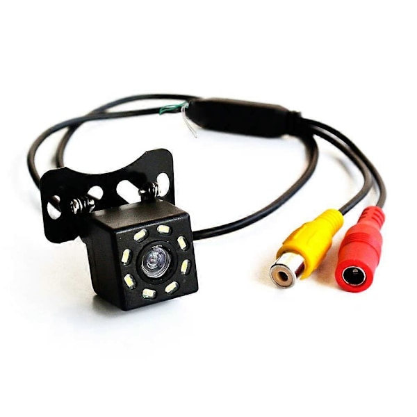 HD CCD 8 LED Peruutuskamera 170 Yönäkö Mini-varmuuskamera 12V DC (Eteen tai taakse)