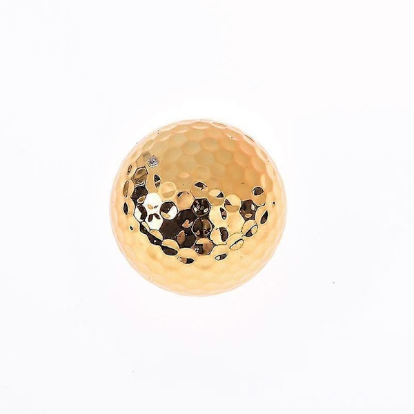 1 stk. Golfbolde Ny Golfbold Guld Farve
