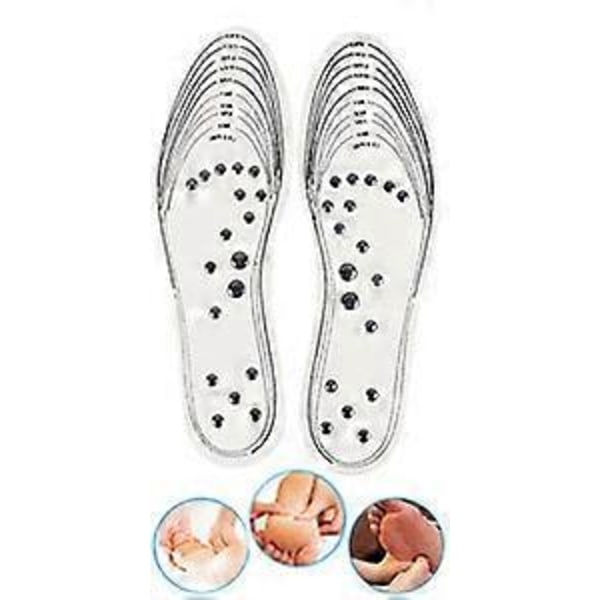 Massage Magnetisk Innersula, Bantnings Akupressur Innersulor, Ortopediska Innersulor Mot, Magnetterapi