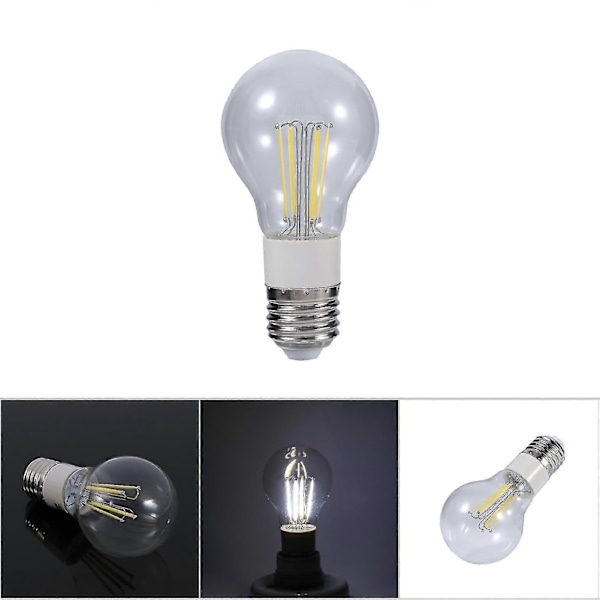 E27 12V Cob Led Filamenttilamppu 360 astetta Ei himmennettävä Uusi (4W Kirkas valkoinen)