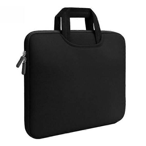 Bærbar Laptopveske Støtsikker Datamaskinveske for 15.6-tommers Notebook Black
