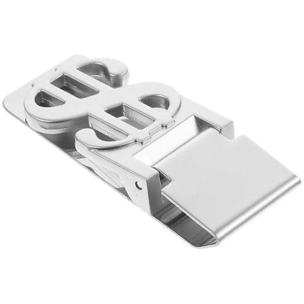 1 stk. Metal Dollar Tegn Form Seddelclips Mini Rustfrit Stål Pengepung Clips Pengeholder Kreditholder