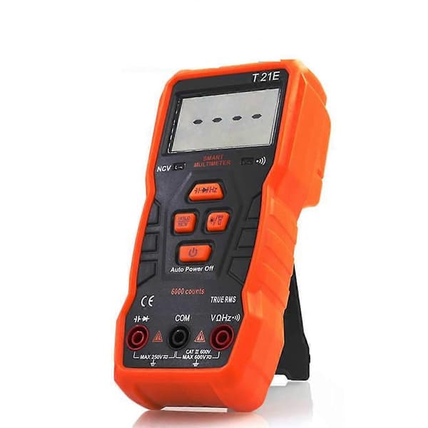 T21E Baggrundsbelyst NCV Digital Multimeter Automatisk Multifunktionel AC/for DC Voltmeter True RMS Diode Modstand HZ Tester