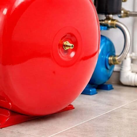 1 - Schrader-ventil - Blæretank - Husvandværk - Til 24-100l tank - Stål