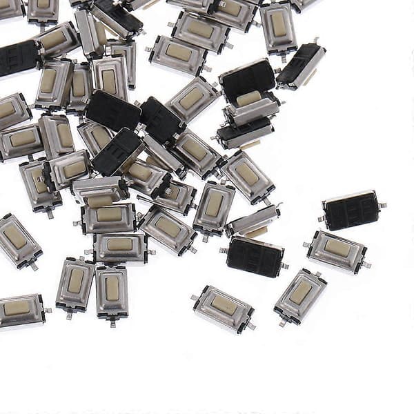 100 stk. 3x6x2,5 mm Momentær Tact SMD SMT Trykknap Micro Switch 2 Pin