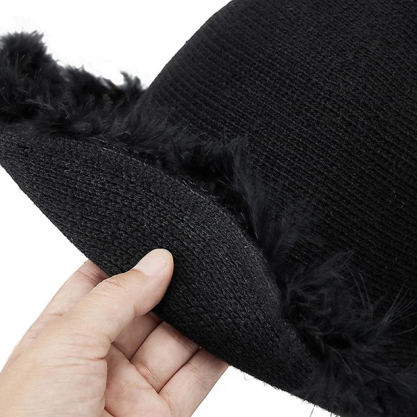 Halloween Häxhattar Dam Plysch Trim Bred brättad Cap Maskerad Cosplay Party Hattar Kostymtillbehör A