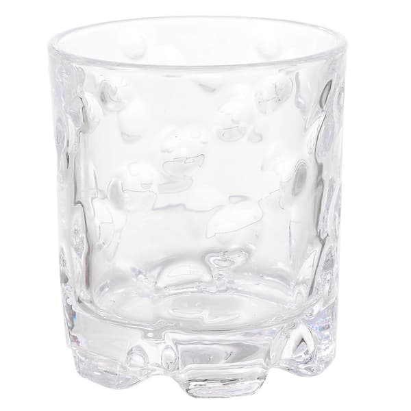 Glas Dricksglas Transparent Tekopp För Heminredning Rund Bas Dekorativ Effekt 1-pack