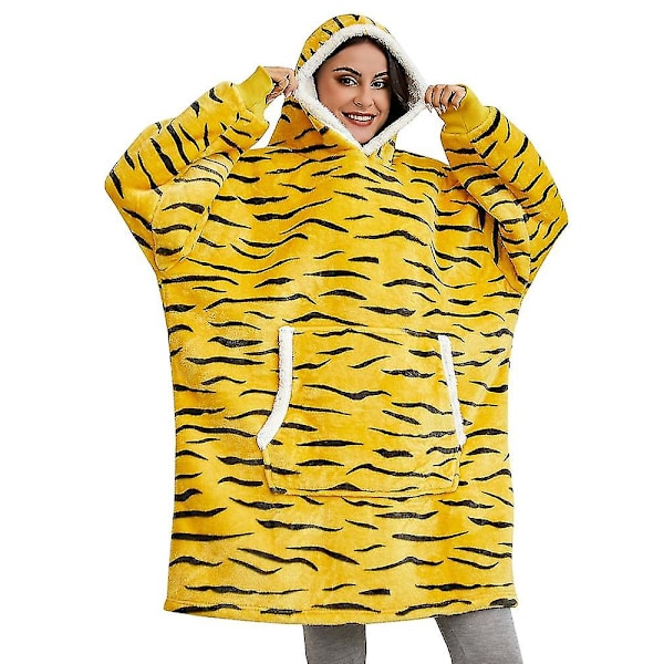 Ylisuuret Hupparit Hupparit Naisten Talvihupparit Fleece jättiläinen Tv-peitto hihoineen Neulepusero Oversize Naisten huppari style 17