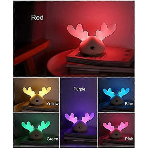 Natlampe barn baby dyr timer led farve (Blå)