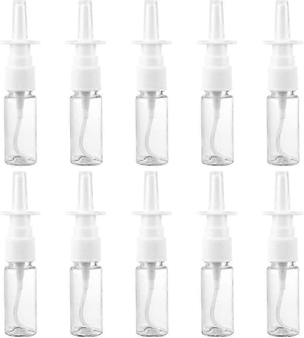 5 ml nesesprayflaske nesepumpesprøyte påfyllbar reisestørrelse (5 ml, 20 stk) 15ML