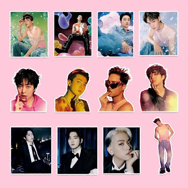 Kpop-poikabändi EXO Exist -tarrat 100 kpl, EXO-tarrapakkaus, söpöt EXO Exist -albumitarrat, Kpop-fanituotetarrat, EXO-lahja faneille, tytöille, tyttärelle